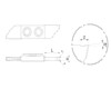Umgekehrte Abstechplatte 0° mit Spanbrecher und Radius (1056 RP-r)